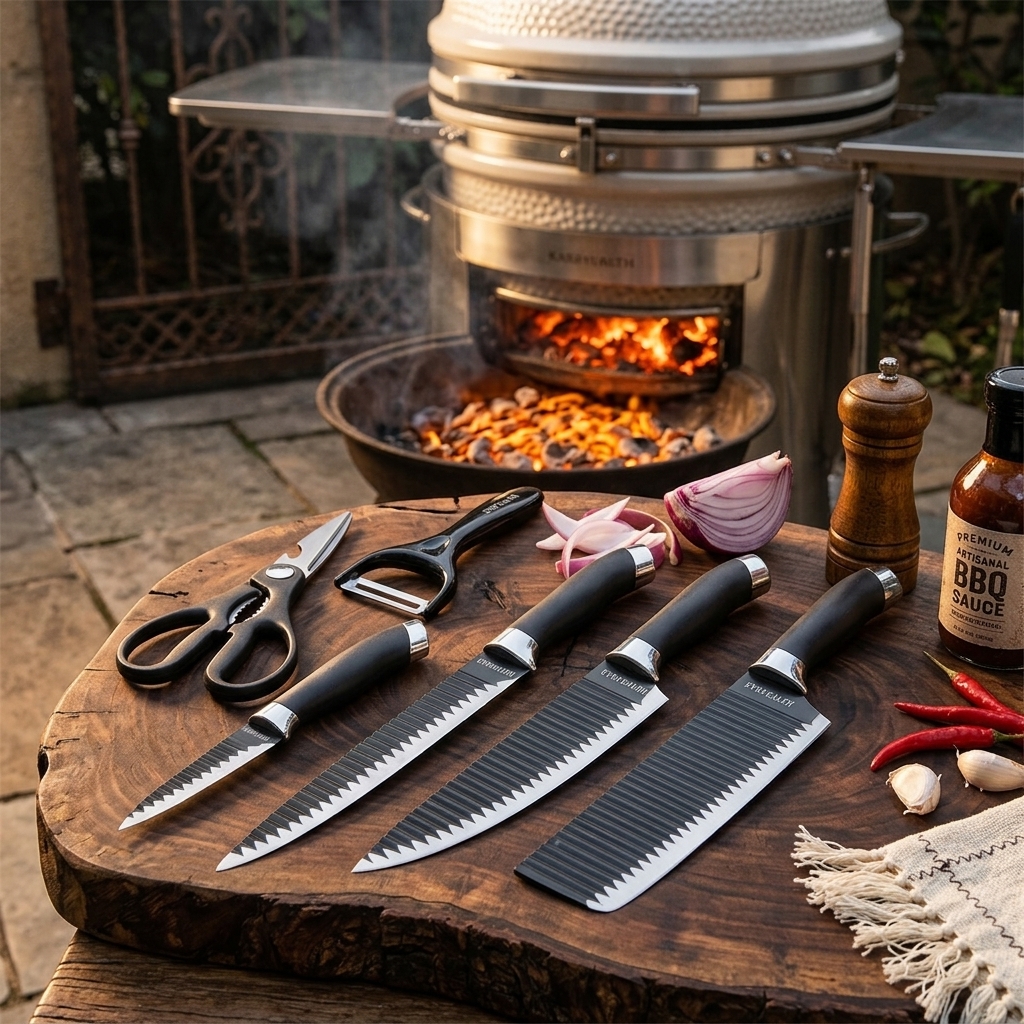 6 Facas Premium Churrasco Antiaderentes 🔪 na SHEIN: Oferta Irresistível ou Preço Inflado?